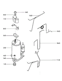 Compressor Parts parts for Kenmore Air Conditioner 580.75063700 (58075063700, 580 75063700) from AppliancePartsPros.com