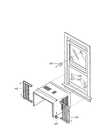 Installation Kit Assembly parts for Kenmore Air Conditioner 580.75080500 (58075080500, 580 75080500) from AppliancePartsPros.com