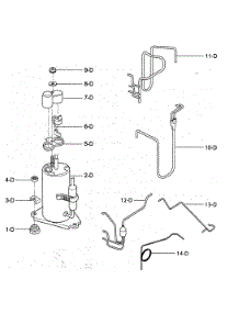Compressor Parts parts for Kenmore Air Conditioner 580.75081500 (58075081500, 580 75081500) from AppliancePartsPros.com