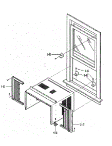 Installation Kit Assy parts for Kenmore Air Conditioner 580.75081500 (58075081500, 580 75081500) from AppliancePartsPros.com