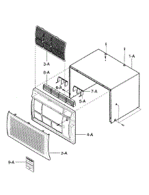 Front Asy parts for Kenmore Air Conditioner 580.75085500 (58075085500, 580 75085500) from AppliancePartsPros.com