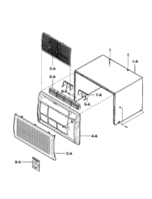 Cabinet / Front Grille Assy parts for Kenmore Air Conditioner 580.75085700 (58075085700, 580 75085700) from AppliancePartsPros.com