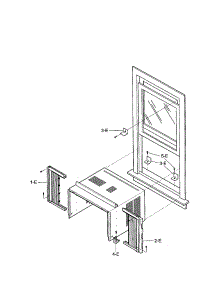 Installation Kit parts for Kenmore Air Conditioner 580.75100500 (58075100500, 580 75100500) from AppliancePartsPros.com