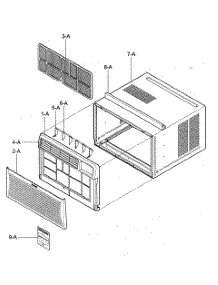 Cabinet / Front Grille Assy parts for Kenmore Air Conditioner 580.75101500 (58075101500, 580 75101500) from AppliancePartsPros.com