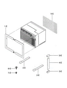 Installation Kit Assy parts for Kenmore Air Conditioner 580.75119500 (58075119500, 580 75119500) from AppliancePartsPros.com