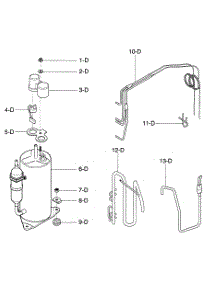 Compressor Parts parts for Kenmore Air Conditioner 580.75119500 (58075119500, 580 75119500) from AppliancePartsPros.com