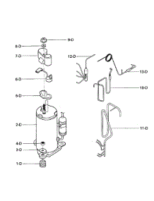 Compressor Parts parts for Kenmore Air Conditioner 580.75121501 (58075121501, 580 75121501) from AppliancePartsPros.com