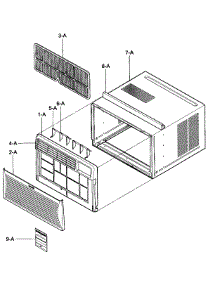 Cabinet / Front Grille Assy parts for Kenmore Air Conditioner 580.75121501 (58075121501, 580 75121501) from AppliancePartsPros.com