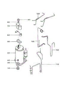 Compressor Parts parts for Kenmore Air Conditioner 580.75123700 (58075123700, 580 75123700) from AppliancePartsPros.com