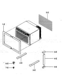 Installation Kit Assy parts for Kenmore Air Conditioner 580.75130500 (58075130500, 580 75130500) from AppliancePartsPros.com