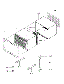 Installation Kit Assy parts for Kenmore Air Conditioner 580.75135500 (58075135500, 580 75135500) from AppliancePartsPros.com