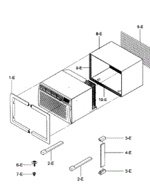 Installation Kit Assy parts for Kenmore Air Conditioner 580.75135700 (58075135700, 580 75135700) from AppliancePartsPros.com