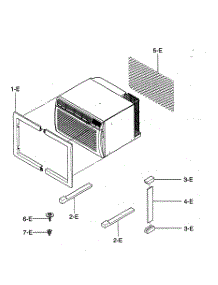 Installation Kit Assy parts for Kenmore Air Conditioner 580.75144500 (58075144500, 580 75144500) from AppliancePartsPros.com