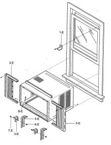 Installation Kit Assy parts for Kenmore Air Conditioner 580.75151500 (58075151500, 580 75151500) from AppliancePartsPros.com