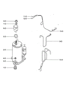 Compressor Parts parts for Kenmore Air Conditioner 580.75180500 (58075180500, 580 75180500) from AppliancePartsPros.com