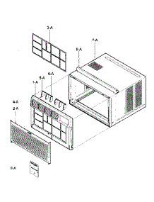 Cabinet / Front Grille Assy parts for Kenmore Air Conditioner 580.75180501 (58075180501, 580 75180501) from AppliancePartsPros.com