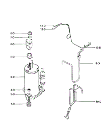 Compressor Parts parts for Kenmore Air Conditioner 580.75180700 (58075180700, 580 75180700) from AppliancePartsPros.com