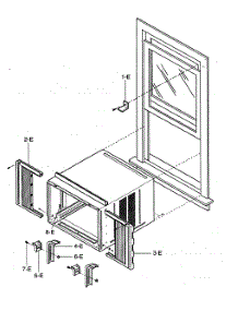 Installation Kit Assy parts for Kenmore Air Conditioner 580.75184500 (58075184500, 580 75184500) from AppliancePartsPros.com