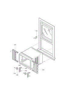 Installation Kit Assembly Parts parts for Kenmore Air Conditioner 580.75184700 (58075184700, 580 75184700) from AppliancePartsPros.com