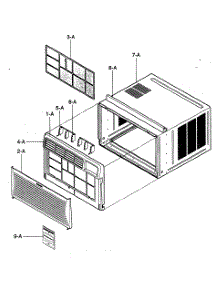 Cabinet / Front Grille Assy parts for Kenmore Air Conditioner 580.75251500 (58075251500, 580 75251500) from AppliancePartsPros.com