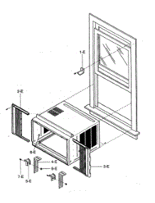 Installation Kit Assy parts for Kenmore Air Conditioner 580.75251500 (58075251500, 580 75251500) from AppliancePartsPros.com