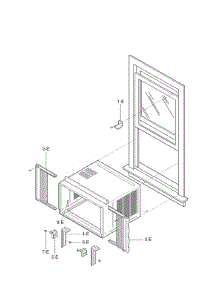 Installation Parts parts for Kenmore Room Air Conditioner 580.75251800 (58075251800, 580 75251800) from AppliancePartsPros.com