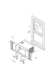 Installation Parts parts for Kenmore Room Air Conditioner 580.75251900 (58075251900, 580 75251900) from AppliancePartsPros.com