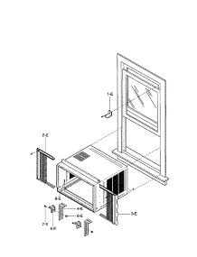Installation Kit Assembly parts for Kenmore Air Conditioner 580.75281500 (58075281500, 580 75281500) from AppliancePartsPros.com