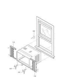 Installation Parts parts for Kenmore Room Air Conditioner 580.76081800 (58076081800, 580 76081800) from AppliancePartsPros.com