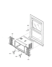Installation Kit Assembly parts for Kenmore Air Conditioner 580.76100500 (58076100500, 580 76100500) from AppliancePartsPros.com