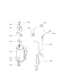 Compressor Parts parts for Kenmore Room Air Conditioner 580.76100800 (58076100800, 580 76100800) from AppliancePartsPros.com