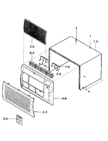 Front Assy parts for Kenmore Air Conditioner 580.76105600 (58076105600, 580 76105600) from AppliancePartsPros.com
