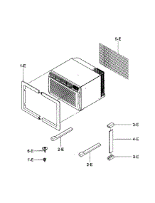 Installation Kit Assy parts for Kenmore Air Conditioner 580.76105700 (58076105700, 580 76105700) from AppliancePartsPros.com