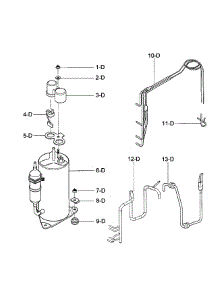 Compressor Parts parts for Kenmore Air Conditioner 580.76105700 (58076105700, 580 76105700) from AppliancePartsPros.com