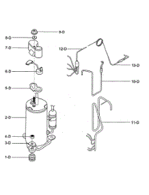 Compressor Parts parts for Kenmore Air Conditioner 580.76129200 (58076129200, 580 76129200) from AppliancePartsPros.com