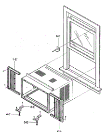 Installation Kit Assy parts for Kenmore Air Conditioner 580.76129200 (58076129200, 580 76129200) from AppliancePartsPros.com