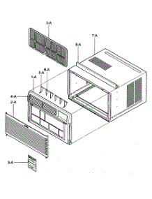 Cabinet / Front Grille Assy parts for Kenmore Air Conditioner 580.76129200 (58076129200, 580 76129200) from AppliancePartsPros.com