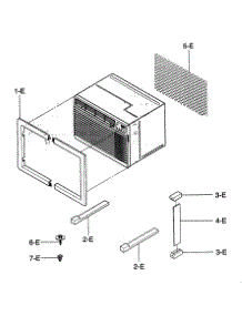 Installation Kit Assy parts for Kenmore Air Conditioner 580.77128300 (58077128300, 580 77128300) from AppliancePartsPros.com