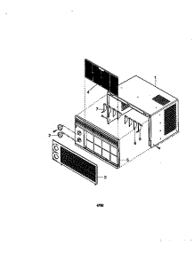 Cabinet And Front Grille Assembly parts for Kenmore Air Conditioner 580.78053890 (58078053890, 580 78053890) from AppliancePartsPros.com