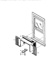 Installation Kit Assembly parts for Kenmore Air Conditioner 580.78053890 (58078053890, 580 78053890) from AppliancePartsPros.com
