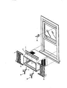 Installation Kit Assembly parts for Kenmore Air Conditioner 580.78073890 (58078073890, 580 78073890) from AppliancePartsPros.com