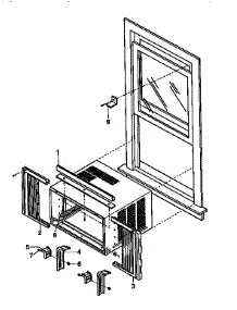 Installation Kit Assembly parts for Kenmore Air Conditioner 580.78183890 (58078183890, 580 78183890) from AppliancePartsPros.com