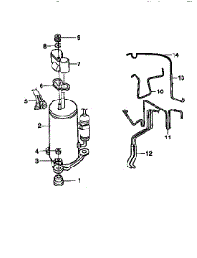 Compressor Parts parts for Kenmore Air Conditioner 580.78183890 (58078183890, 580 78183890) from AppliancePartsPros.com