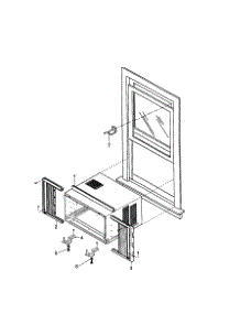Installation Kit parts for Kenmore Air Conditioner 580.79074890 (58079074890, 580 79074890) from AppliancePartsPros.com
