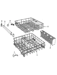 Rack Details parts for Kenmore Dishwasher 587.1400091 (5871400091, 587 1400091) from AppliancePartsPros.com