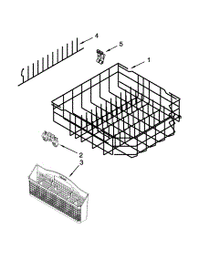 Lower Rack Parts parts for Kenmore Dishwasher 665.13283K116 (66513283K116, 665 13283K116) from AppliancePartsPros.com
