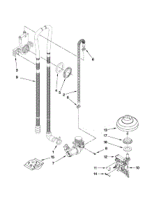 Fill, Drain And Overfill Parts parts for Kenmore Dishwasher 665.13292K113 (66513292K113, 665 13292K113) from AppliancePartsPros.com