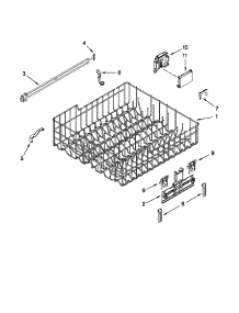 Upper Rack And Track Parts parts for Kenmore Dishwasher 665.13293K112 (66513293K112, 665 13293K112) from AppliancePartsPros.com