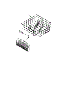 Lower Rack Parts parts for Kenmore Dishwasher 665.13293K113 (66513293K113, 665 13293K113) from AppliancePartsPros.com