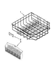 Lower Rack Parts parts for Kenmore Dishwasher 665.13293K115 (66513293K115, 665 13293K115) from AppliancePartsPros.com